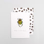Knight In Shining Armour Beetle Valentines Card, thumbnail 1 of 2