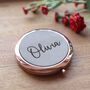Personalised Rose Gold Compact Mirror, thumbnail 1 of 12