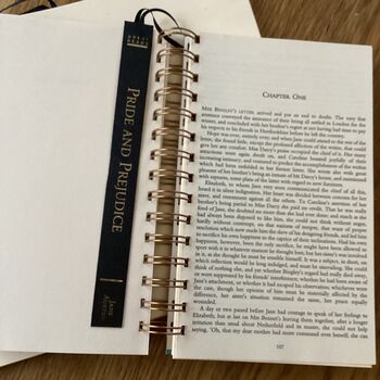 'Pride And Prejudice' Upcycled Notebook, 3 of 4