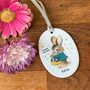 Ceramic Easter Bunny Keepsake Decoration, thumbnail 3 of 3