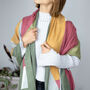Personalised Blocks Geometric Cashmere And Modal Scarf, thumbnail 4 of 12