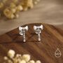 Sterling Silver Double Headed Viking Axe Stud Earrings, thumbnail 1 of 12