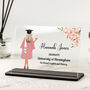 Personalised Female Graduate Rose Decoration Acrylic Plaque, thumbnail 1 of 6