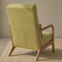 Swift High Beige Corduroy Accent Chair, thumbnail 7 of 7