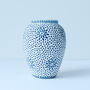 Blue And White Mosaic Vase, thumbnail 1 of 2
