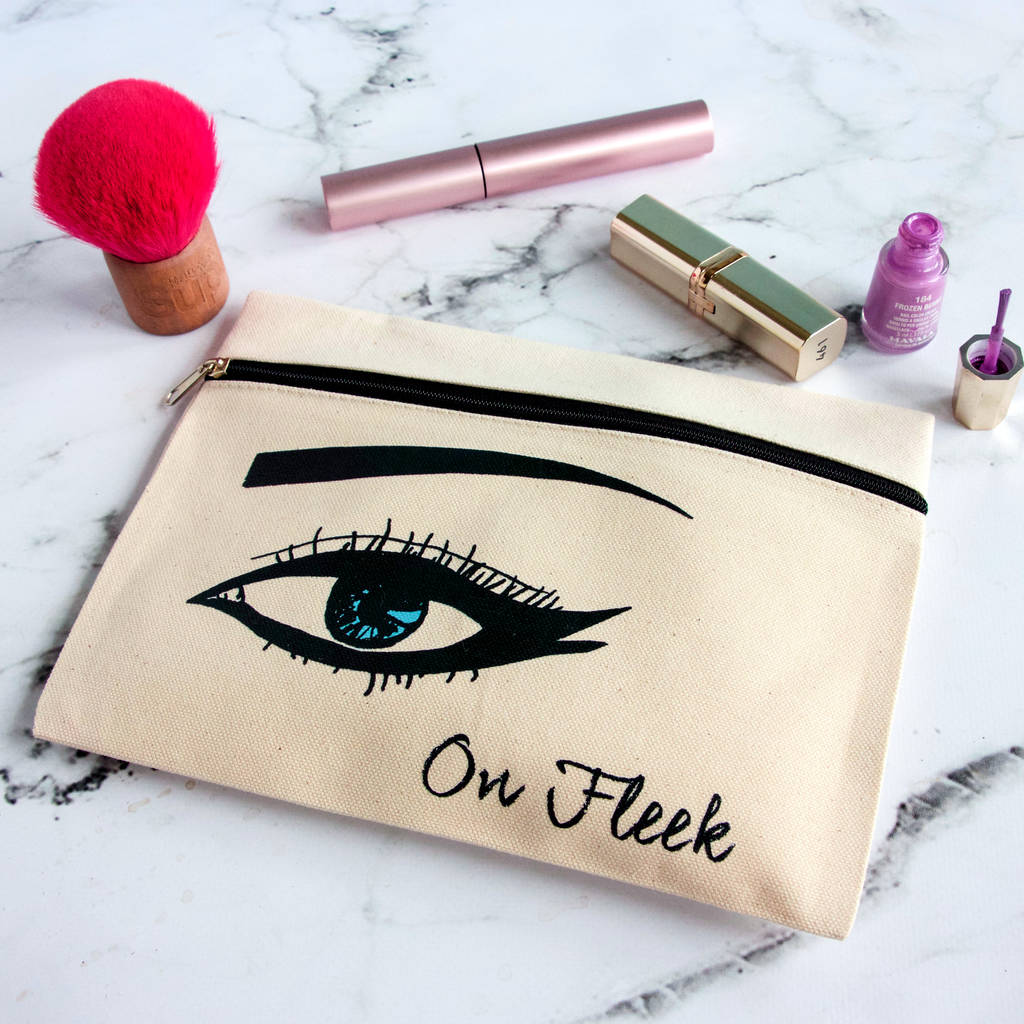 personalised eye make up pouch by snapdragon | notonthehighstreet.com