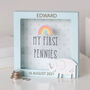 Personalised My First Pennies Blue Money Box, thumbnail 1 of 2