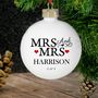 'Mr And Mrs' Personalised Bauble, thumbnail 3 of 4
