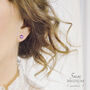 Pink Crystal Stud Earrings In Gold Or Silver, thumbnail 11 of 13