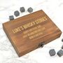 Personalised Whisky Stones And Coaster Set With Tongs, thumbnail 1 of 5