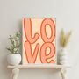 'Love' Typography Print Statement Wall Art, Unframed, thumbnail 8 of 8
