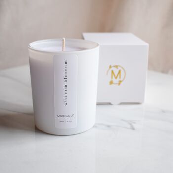 Wisteria Blossom Eco Soy Wax Aromatherapy Candle, 6 of 9