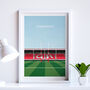 Rugby Stadium Minimalist Art Print Gift Request Any Stadium, thumbnail 6 of 9