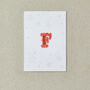 Letter F Alphabet Iron On Patch, thumbnail 4 of 4