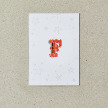 Letter F Alphabet Iron On Patch, 4 of 4