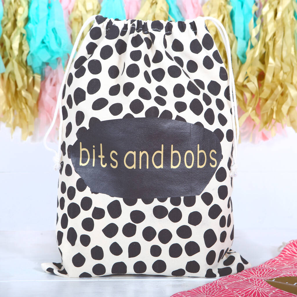 drawstring personalised bag