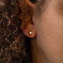 Like A Mum To Me Gold Plated Heart Earrings, thumbnail 3 of 7