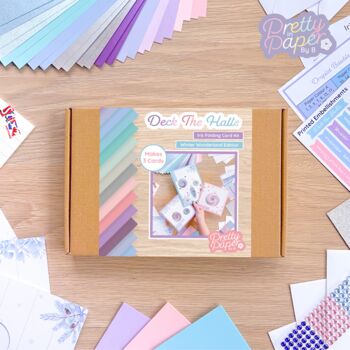 Deck The Halls Christmas Card Making Kit, 4 of 6
