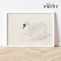 Swan Painting Print, Framed Or Unframed Circa 1700s, thumbnail 11 of 11