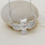 Sterling Silver Owl Necklace, thumbnail 1 of 5