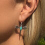 Turquoise Dragonfly Earrings, thumbnail 1 of 9