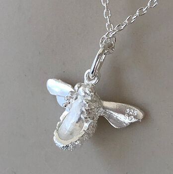 Sterling Silver Bee Necklace, 8 of 9