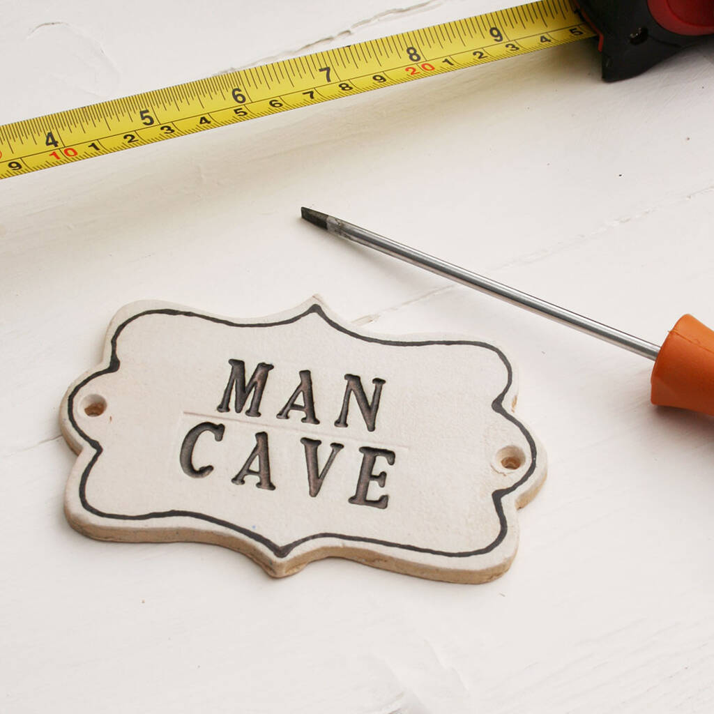 Man Cave Ceramic Sign, 1 of 4
