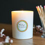 Personalised Thank You Teacher Rainbow Glass Candle, thumbnail 1 of 1