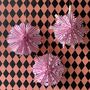 Pink And White Stripy Paper Fan Decoration Kit, thumbnail 1 of 6