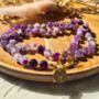 Amethyst And Agate Zodiac Crystal Necklace, thumbnail 3 of 10