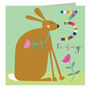 Rabbit 3rd Birthday Card, thumbnail 2 of 5