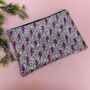 Pink Bolt Glitter Clutch Bag, thumbnail 3 of 5