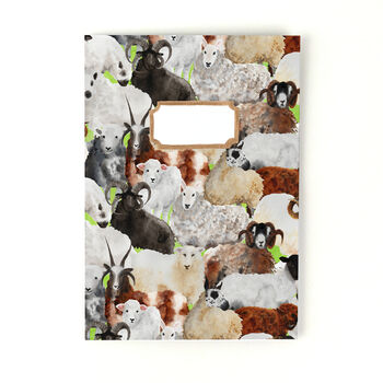 Flock Of Sheep Print A5 Notebook, 6 of 9