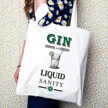 Funny Gin Quote Tote Bag, 2 of 3