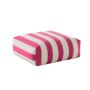 Hand Painted Linen Floor Cushion Cube In Stripe Print, thumbnail 12 of 12
