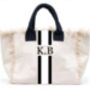 Personalised Annie Stripe Fringe Shoulder Tote Beach Bag, thumbnail 9 of 12