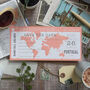 Boarding Pass Map Save The Date, thumbnail 5 of 7