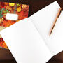 Autumna Fallen Leaves Lined And Plain Notebook Set, thumbnail 3 of 6