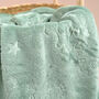 Personalised Green Embossed Baby Blanket, thumbnail 7 of 9