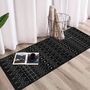 Black Nylon Non Slip Runner Rug, thumbnail 1 of 9