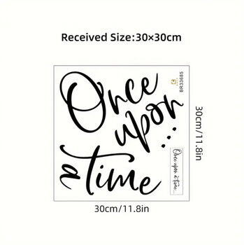 “Once Upon A Time…” Wall Quote, Pine/ Vinyl Options, 10 of 10