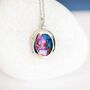 Personalised Sterling Silver Pink Mohave Turquoise Locket, thumbnail 2 of 11