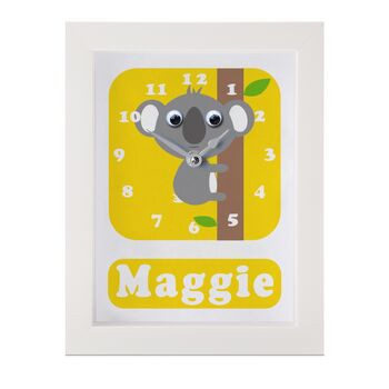 Personalised Children's Koala Clock, 9 of 9