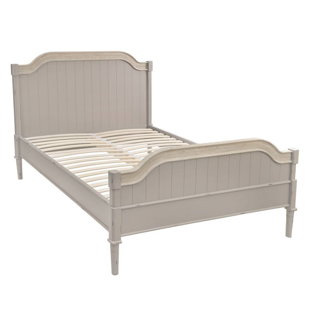 Warwickshire Bed Kingsize Grey Or Ivory By The Orchard Furniture