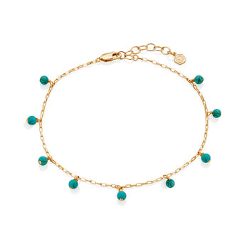 December Turquoise Birthstone Anklet, 2 of 7