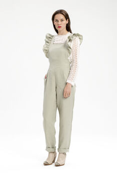 Florence Linen Dungarees, 7 of 12