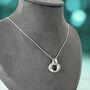 40th Birthday Sterling Silver Rings Necklace, thumbnail 2 of 5