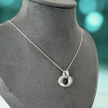 40th Birthday Sterling Silver Rings Necklace, 2 of 5