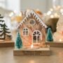 Personalised Wooden House Shaped Tealight Holder, thumbnail 1 of 4