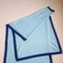 Personalised Aqua Blue 100% Cashmere Wrap Gift Boxed, thumbnail 5 of 8